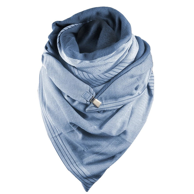 Padded Warm Shawl Printed Bib Scarf