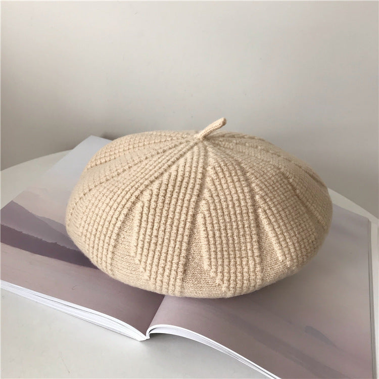 Women's Korean Style Autumn And Winter Woolen Beret