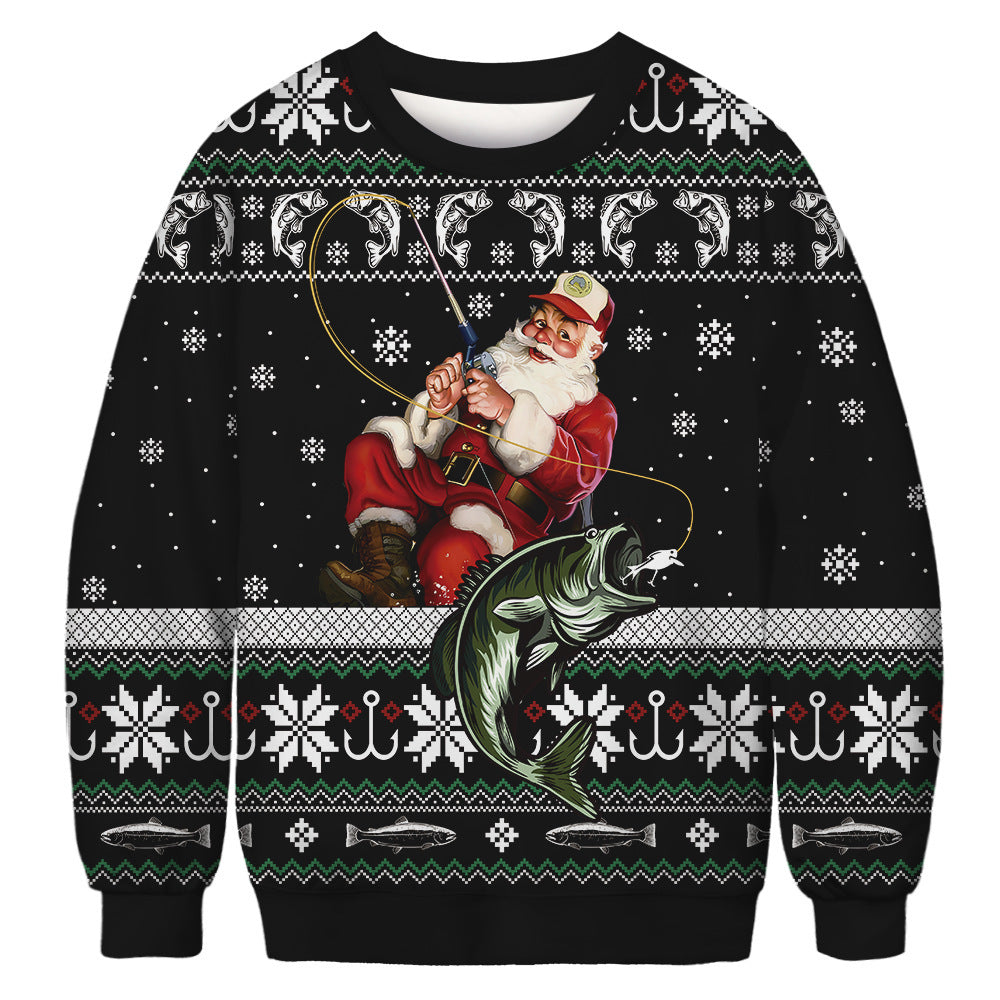 Printed Crew Neck Sweatshirt Autumn And Winter Long Sleeve Loose Women