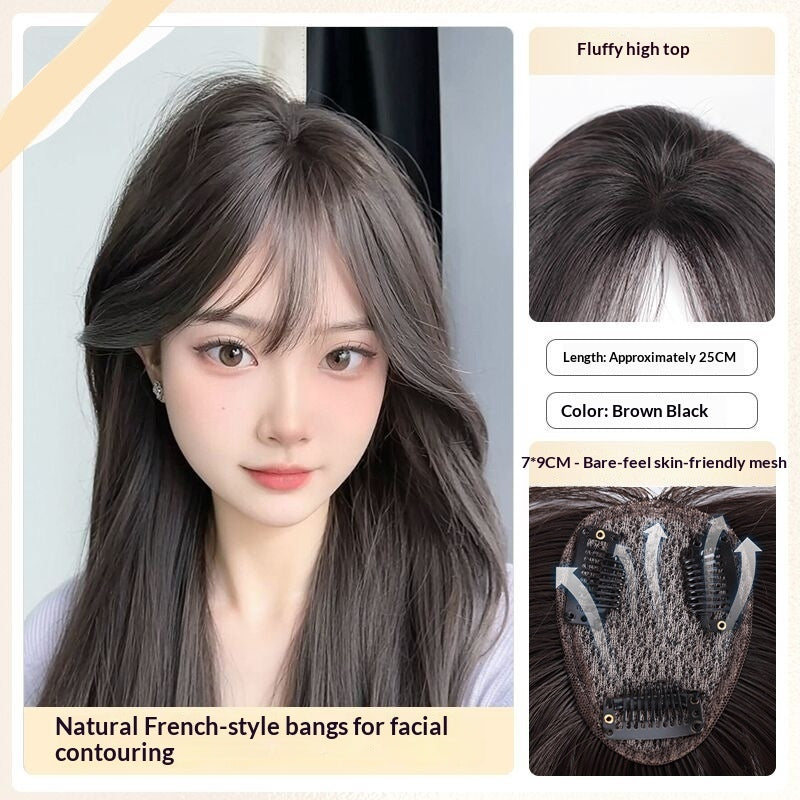 Lightweight Volumizing Faux Bangs And Hairpiece For A Fuller Look