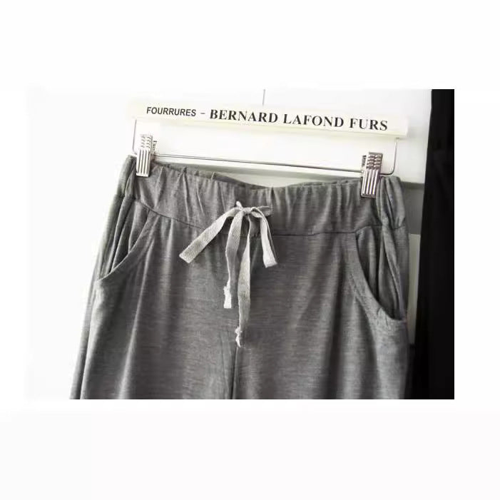 Modal Plus Size Loose Pants Female Thin Slimming