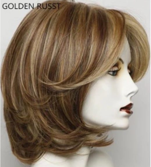 Women's Short Curly Hair Wig Partial High Temperature Silk Chemical Fiber Headgear