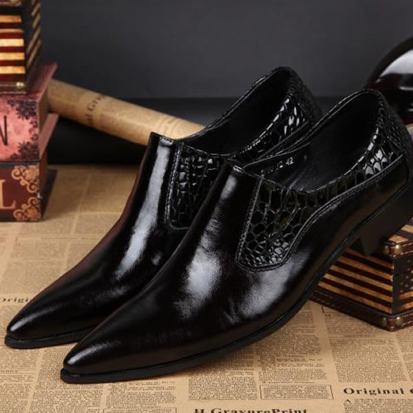 Bright Leather Summer British Trend Low-top Shoes Pointed Shoes Trendy Men's Shoes