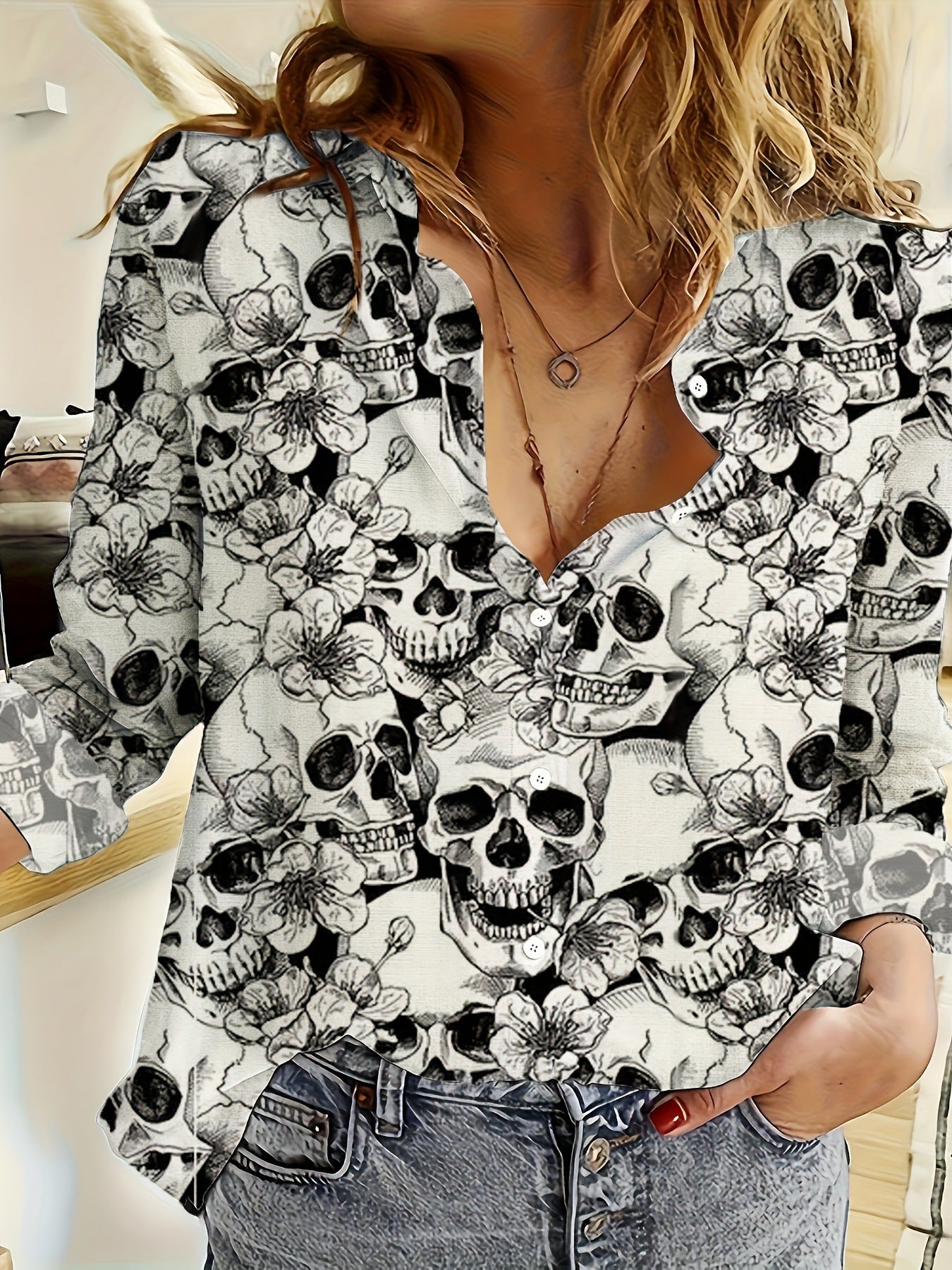 Love Sweet Fresh Casual And Comfortable 3D Digital Printing Loose Oversized Shirt Female