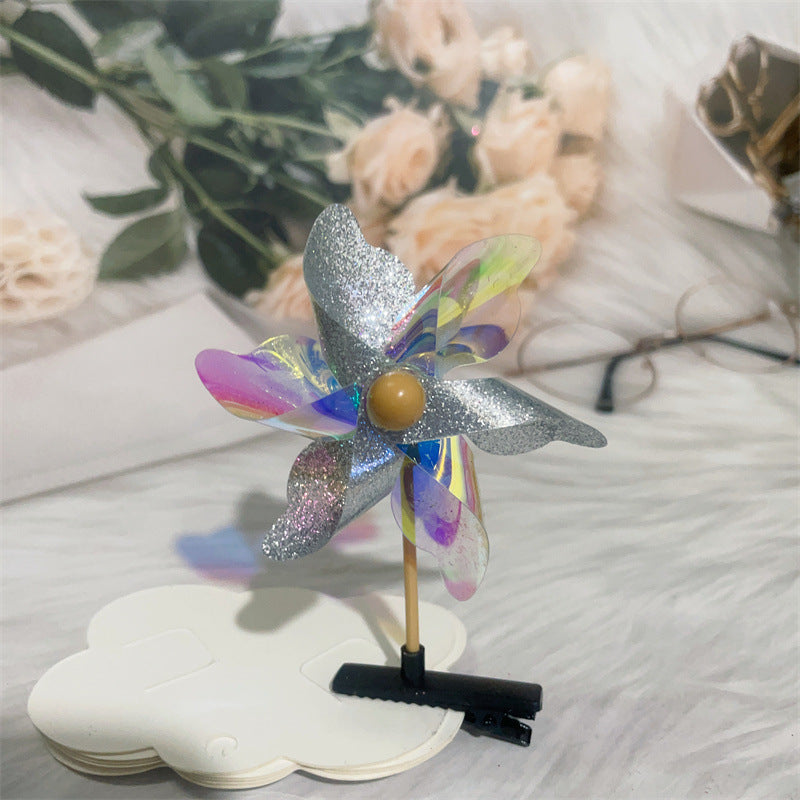 Colorful Windmill Barrettes Duckbill Clip Hairpin