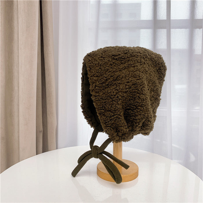 Women's Fashion Temperament Warm Lace Up Windproof Hat