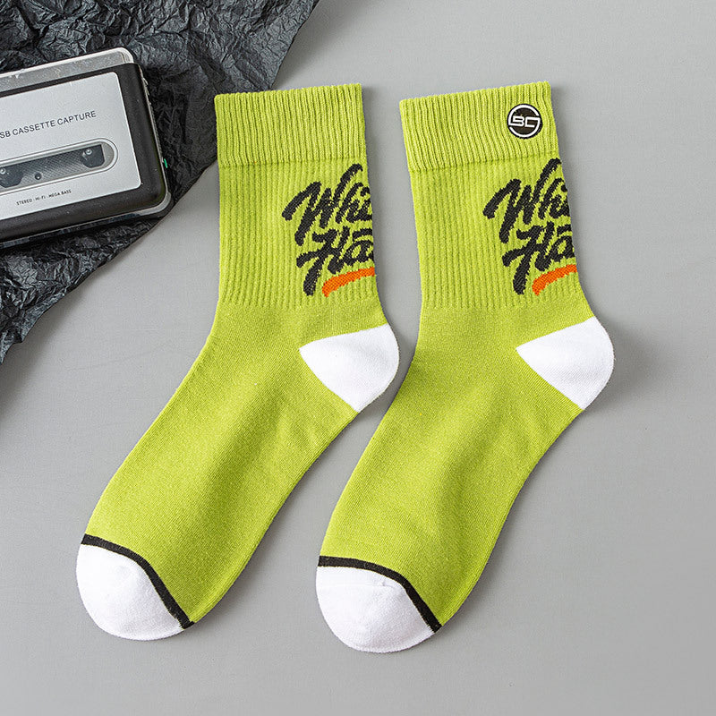 Men's Spring And Summer Mid Cylinder Men's Cotton Socks Four Seasons
