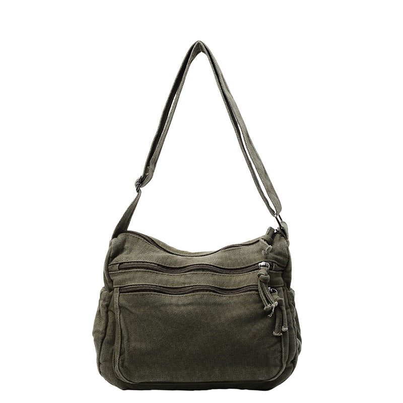 Pure Color All-matching Large Capacity Totes Women's New Fashion