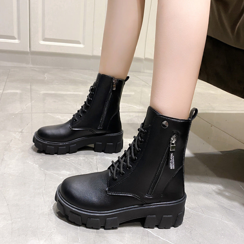 Fashionable High-top Women's Boots For Fall And Winter