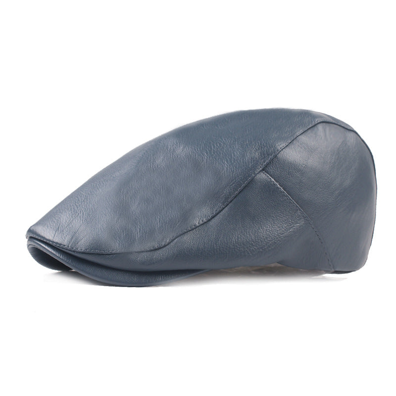 Men's Fashionable Leather Forward Hat