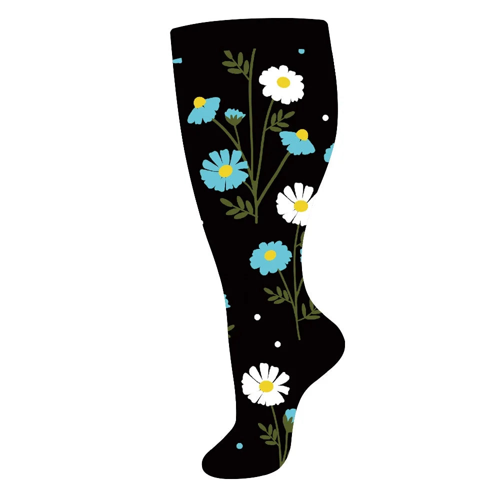 Plus-sized Sports High Elastic Plus-sized Long Tube Sports Calf Socks