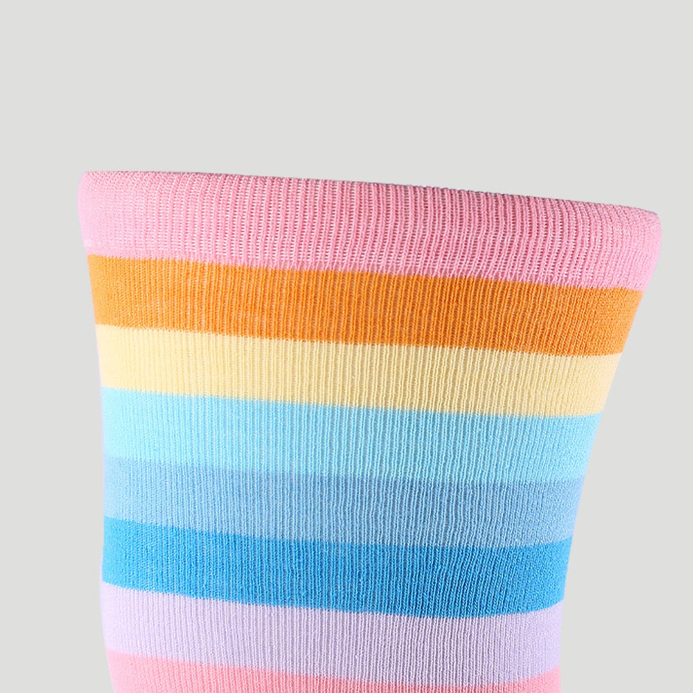 Festival Party Over The Knee Colorful Stripes Stockings