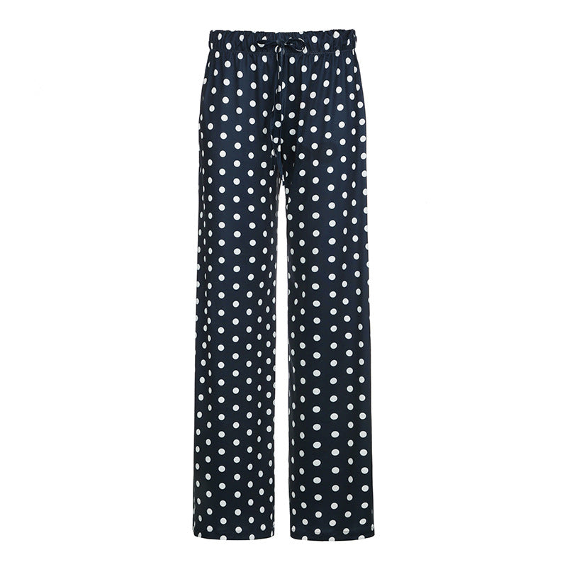 Daily Idle Style Draping Wide-leg Trousers