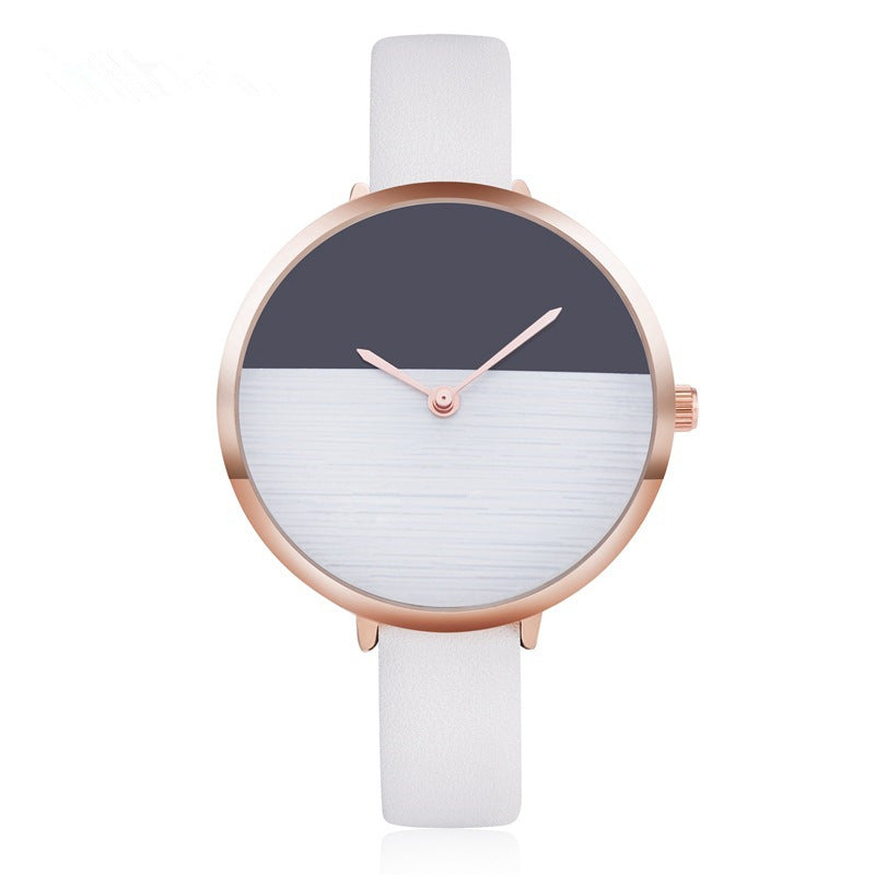 Students Korean Style Simple Women's Waterproof Fashion Quartz Watch Strap Foreign Trade