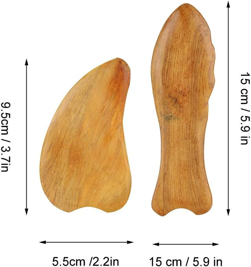 Tablero De Raspado, Tablero De Raspado De Madera Masaje De Cuello Facial Alivio Del Dolor Muscular Herramienta Gua Sha, Placa De Raspado De Masaje Reduce El Estrés Corporal(01)