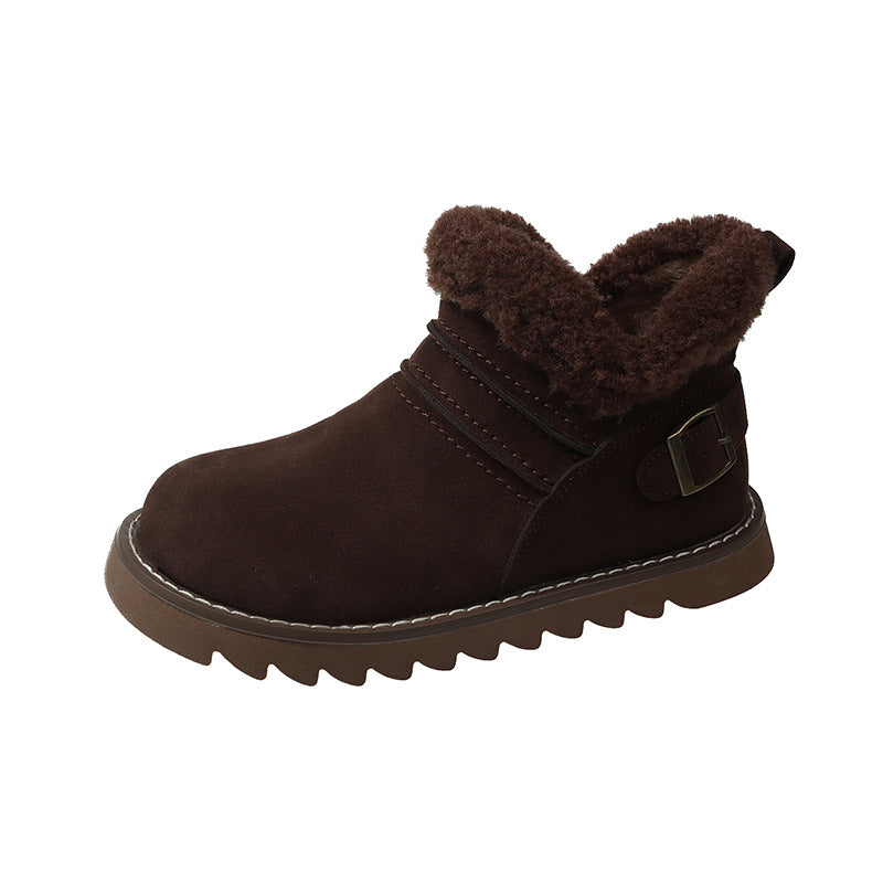 Retro And Fashion All-matching Cotton Boots