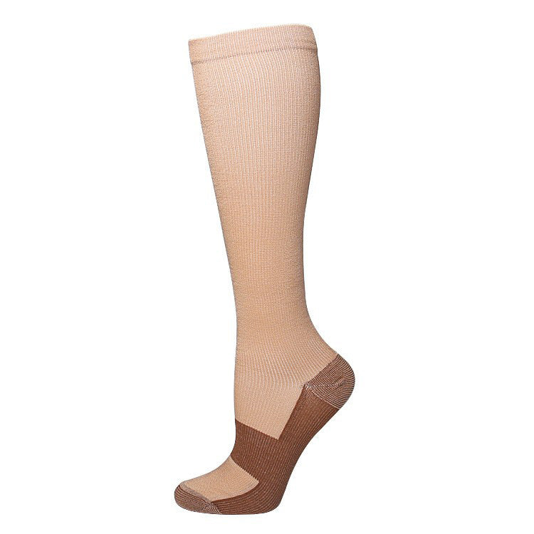 Solid-color Athletic Compression Socks Womens Long Compression Stockings