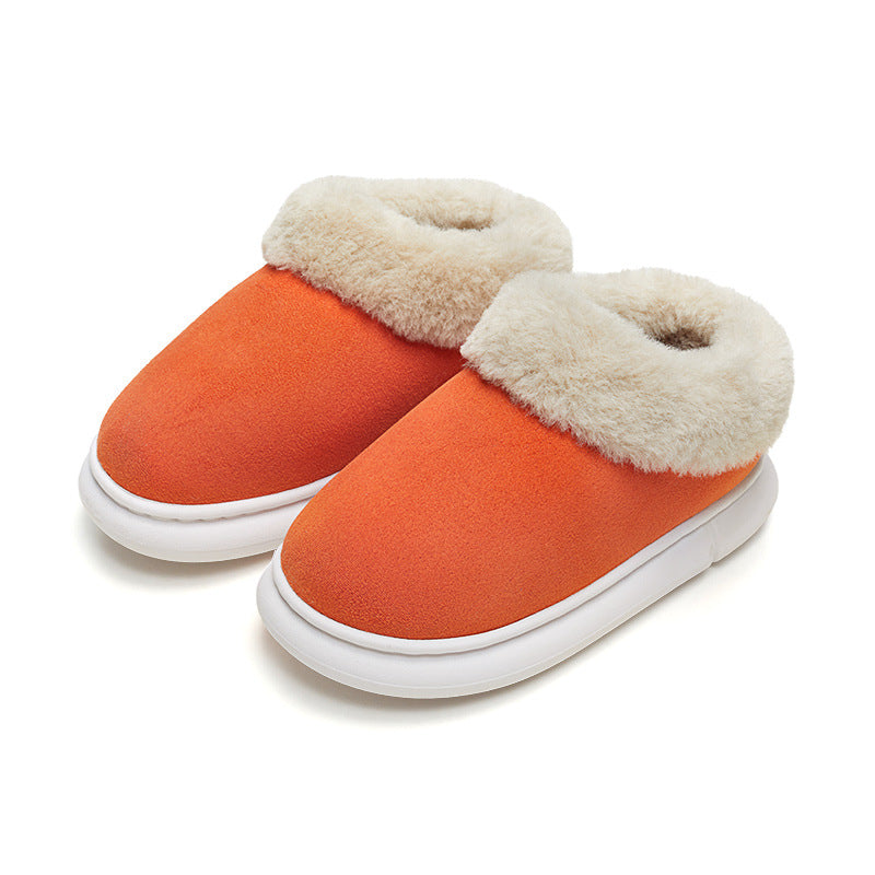 Outer Wear Snow Warm Stepping Shit Sense Thick Bottom Cotton Slippers