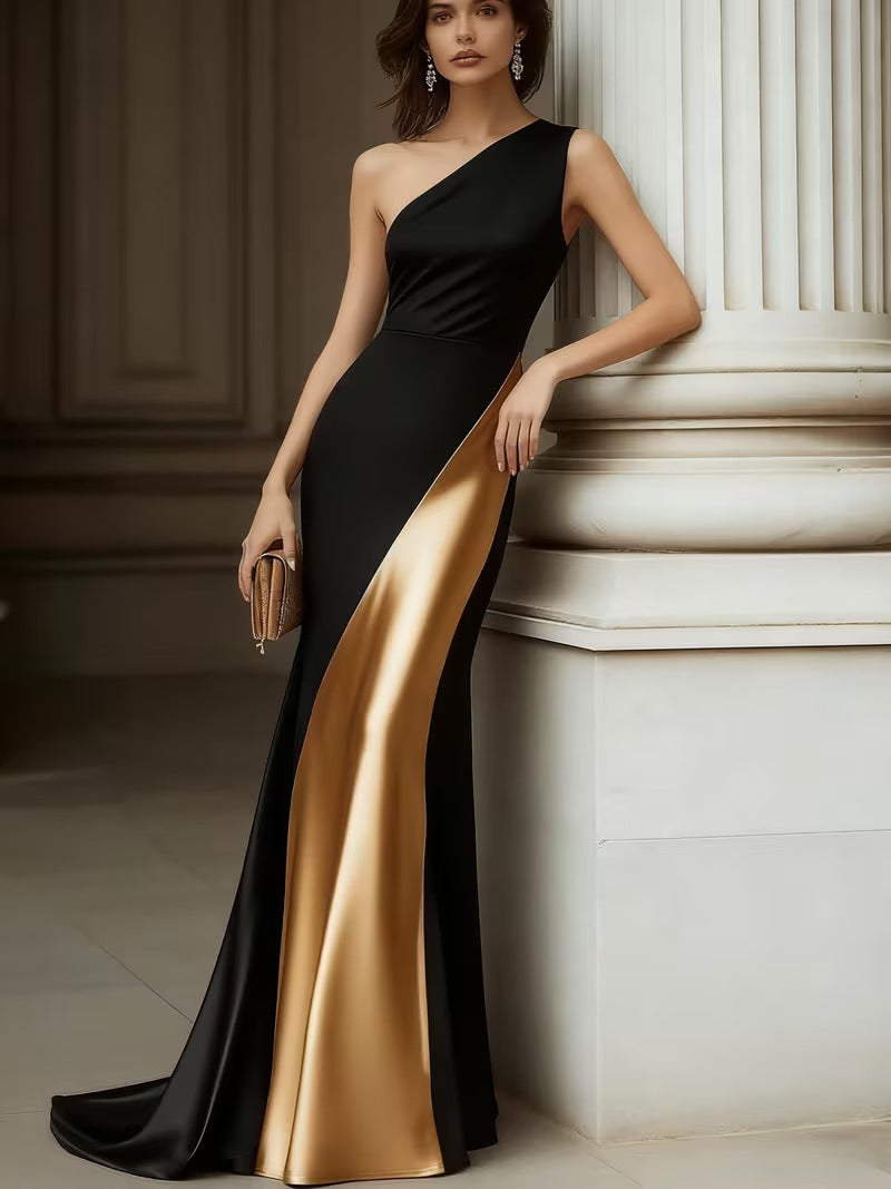Womens Stylish And Elegant Satin Dress
