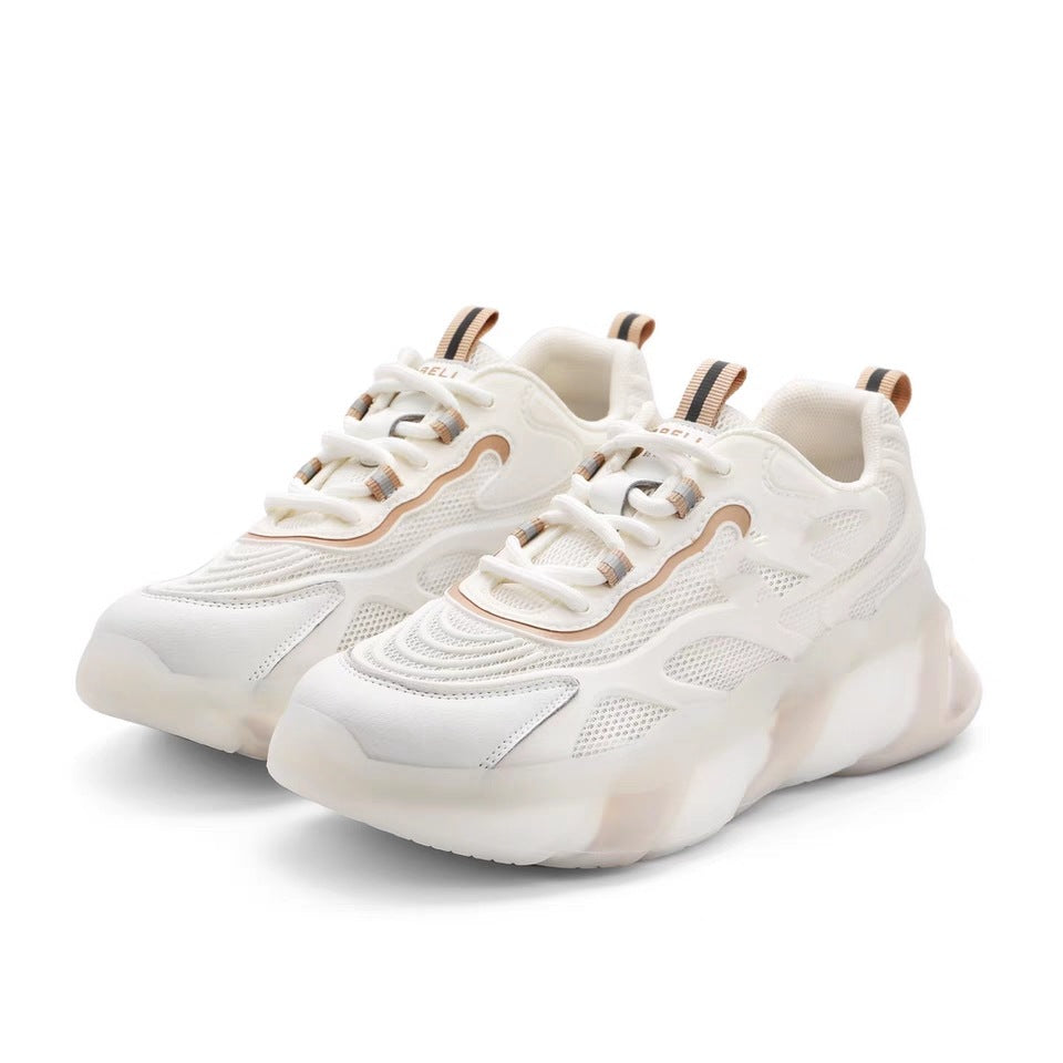 Trendy 'Daddy Shoes' Platform Sporty Fritidssko i Mesh