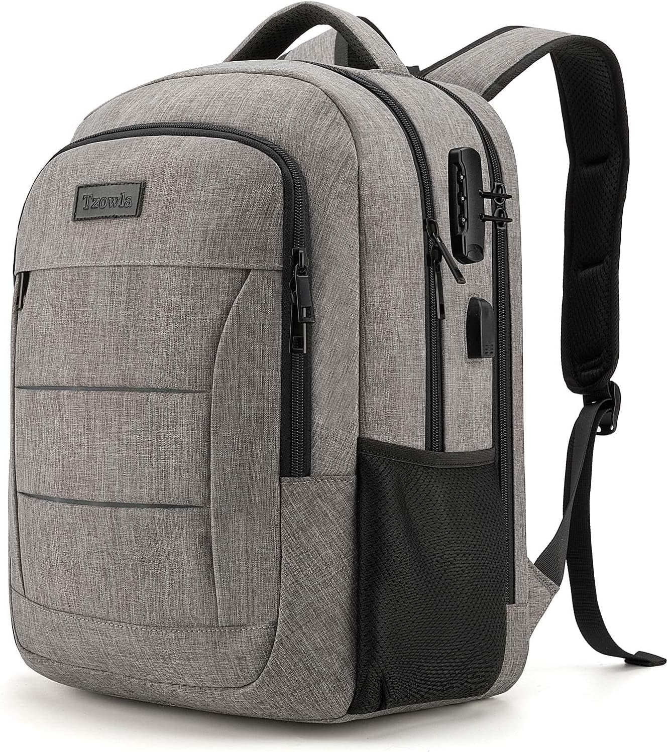 Laptop Backpack,Backpack for Men & Women,Slim Durable Water Resistant Anti-Theft Travel Backpack with USB Charging/Headphone Port and Lock 15.6 Inch Computer Backpacks Gift-Glod