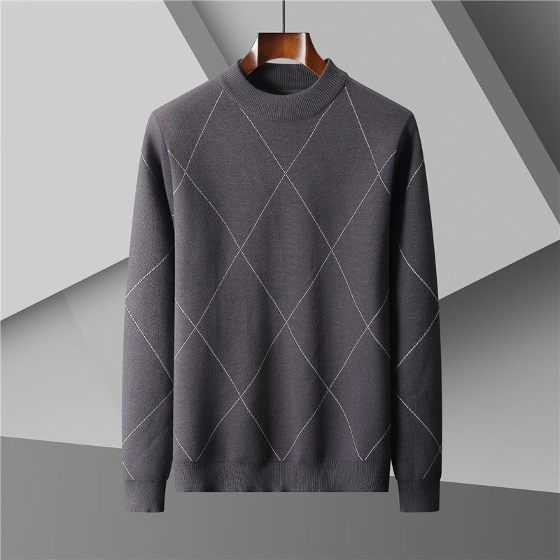 Rundhalset Trend Løs Fritids Varm Langærmet Herresweater