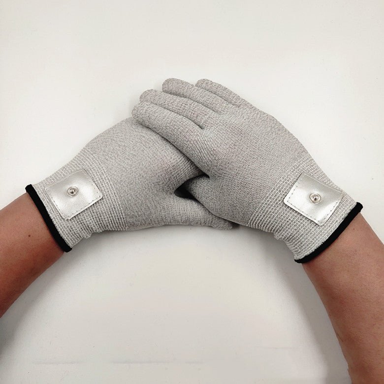 Silver Fiber Luokou Plus Fixed Leather Physiotherapy Conductive Leather Electrode Gloves
