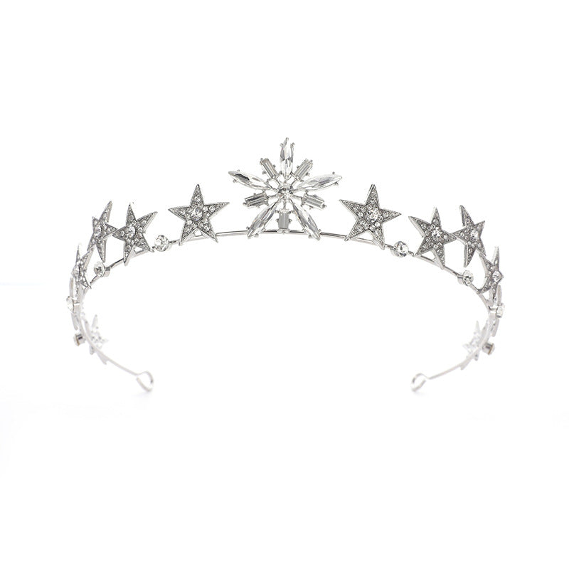 Crystal Crown Wedding Cocktail Dress Baroque Headband
