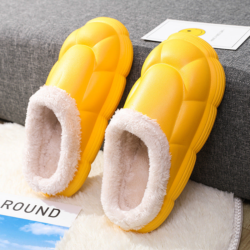 Casual Couples Parent-child Non-slip Cotton Slippers In Autumn And Winter
