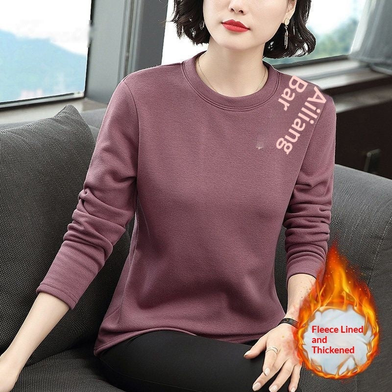 Womens Fashion Plus-Size Slim-Fit Long-Sleeve Sweater