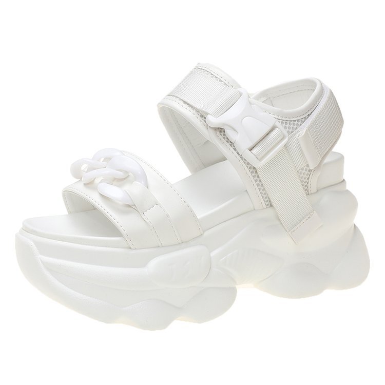 Korean Style Trendy Sponge Cake Sole 9cm Super High Heel Sandals Women
