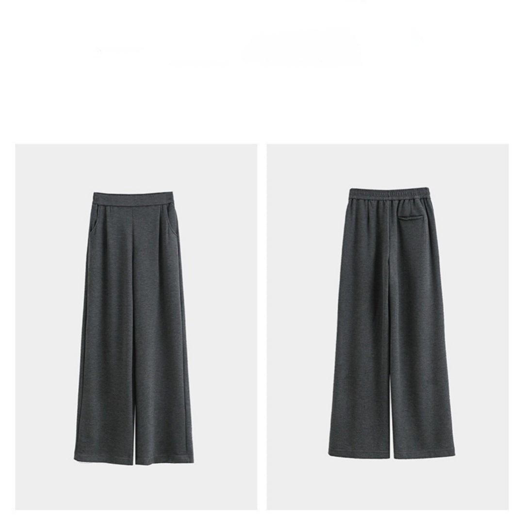 Casual Style High Waist Wide Leg Straight New Casual Pants For Women