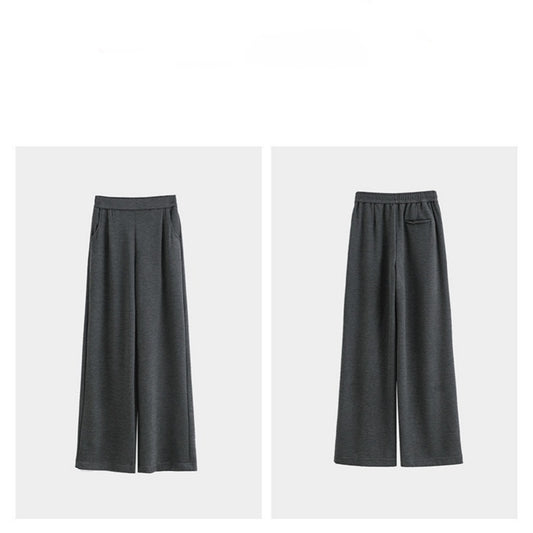 Casual Style High Waist Wide Leg Straight New Casual Pants For Women
