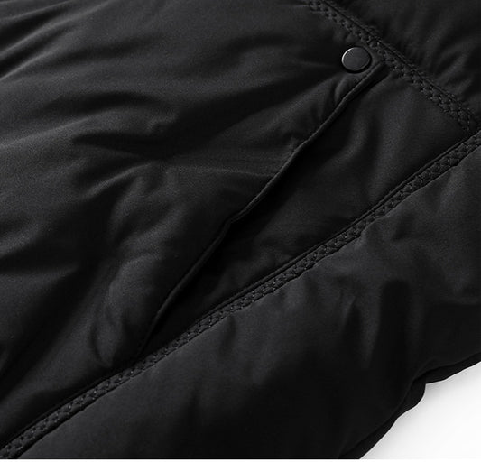 Hooded Men's Baseball Collar Jacket Short