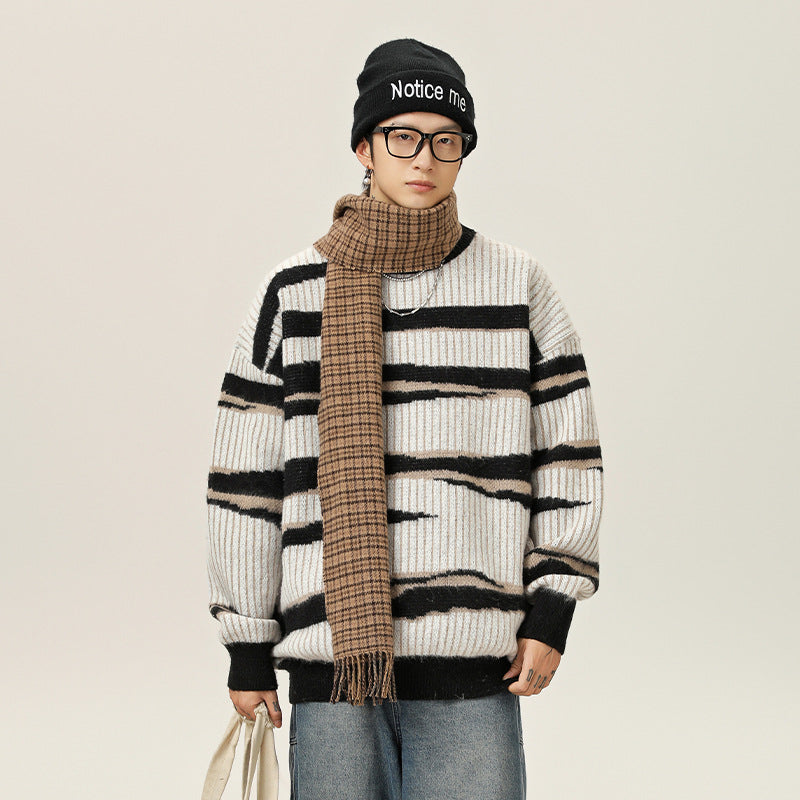 Men's Autumn And Winter New Japanese-style Retro Artificial Deer Plush Sweater
