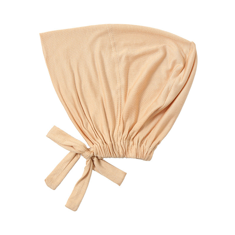 New Elastic Elastic Lace-up Ethnic Headscarf Chemotherapy Base Hat