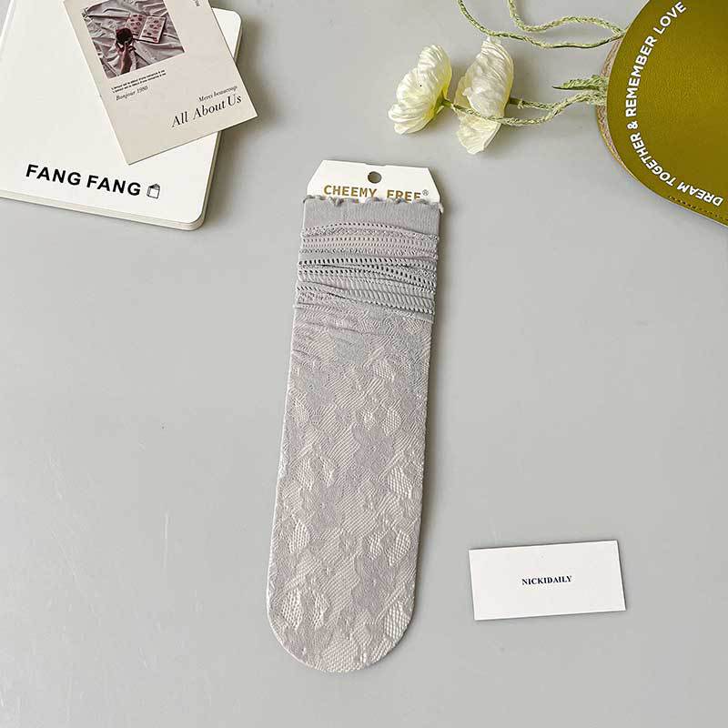 Women's Fashion Mesh Breathable Lace Socks