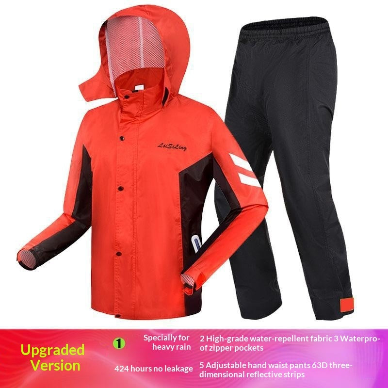 Split-Style Hiking Raincoat Fashionable For Outdoor Use