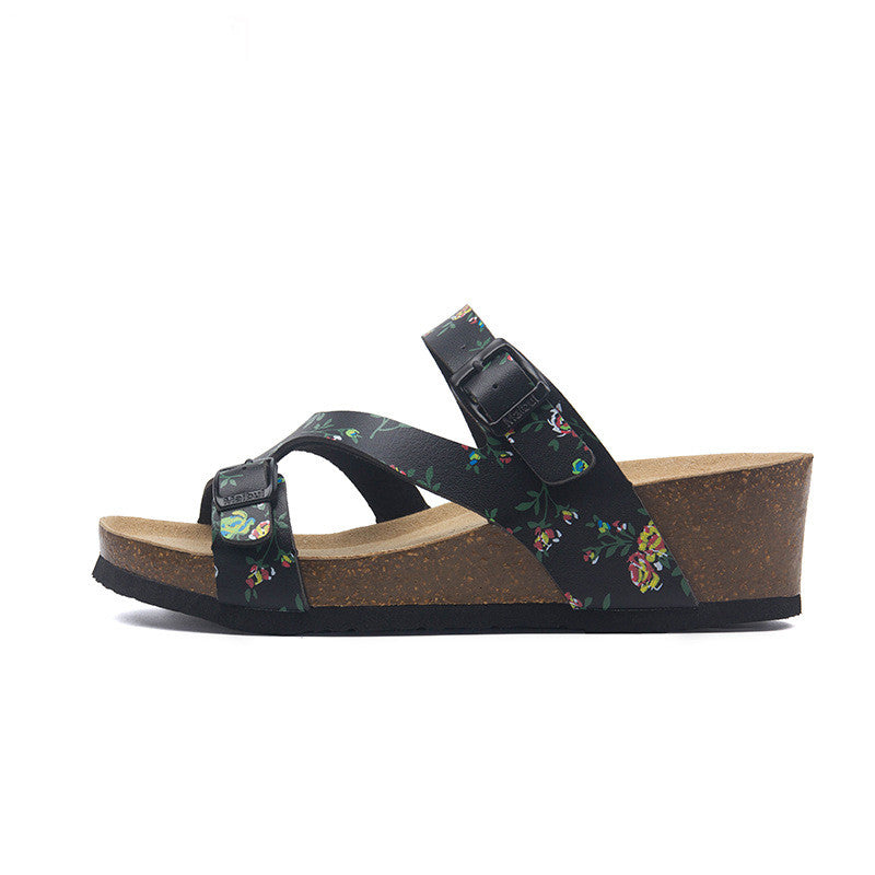 Increase Outdoor Beach Slope With Cork Slippers High Heels