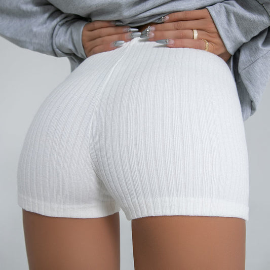 Fitnessshorts til kvinder med høj talje, hofteløftende, skinny yogabukser