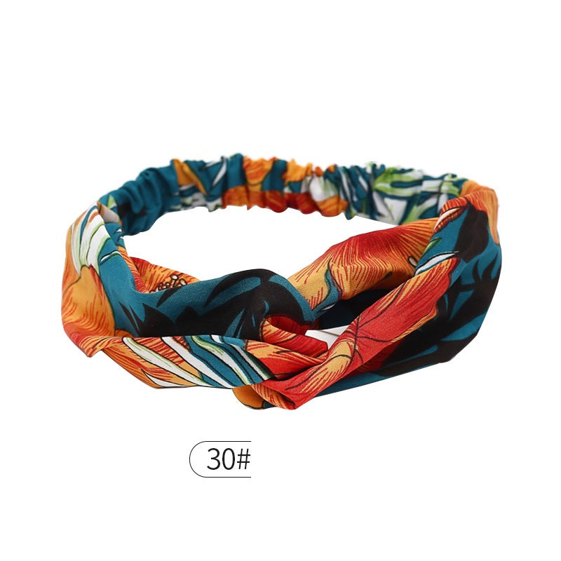 Elastic Cross Hairband Ladies Headband Hair Band Yoga Sports Headband