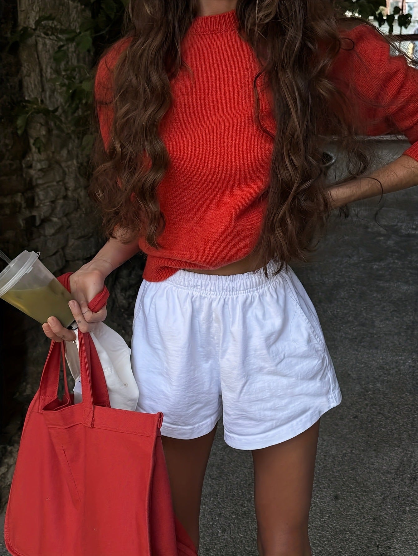 Women's Crew-neck Long Sleeve Sweater