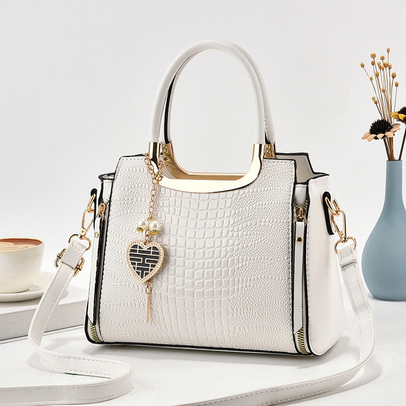 Alsidig Crossbody Mode Dame Skuldertaske med Stor Kapacitet