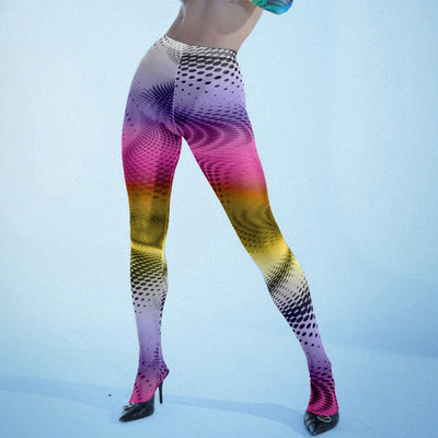 Leggings Punk Style Aesthetic Pants High Waist Printed Streetwear