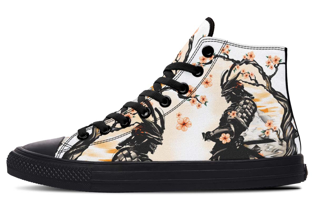 Men's And Women's Fashion Color Printing High-top Canvas Shoes