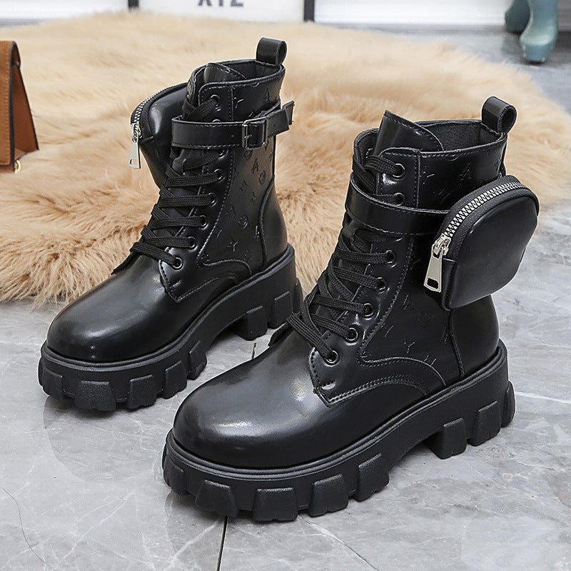 Martin Boots New Female Autumn Thick-soled British Style
