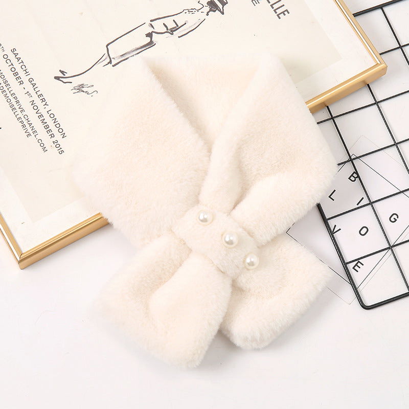 Neck Protection All-match Plush Warm Fur Collar Scarf