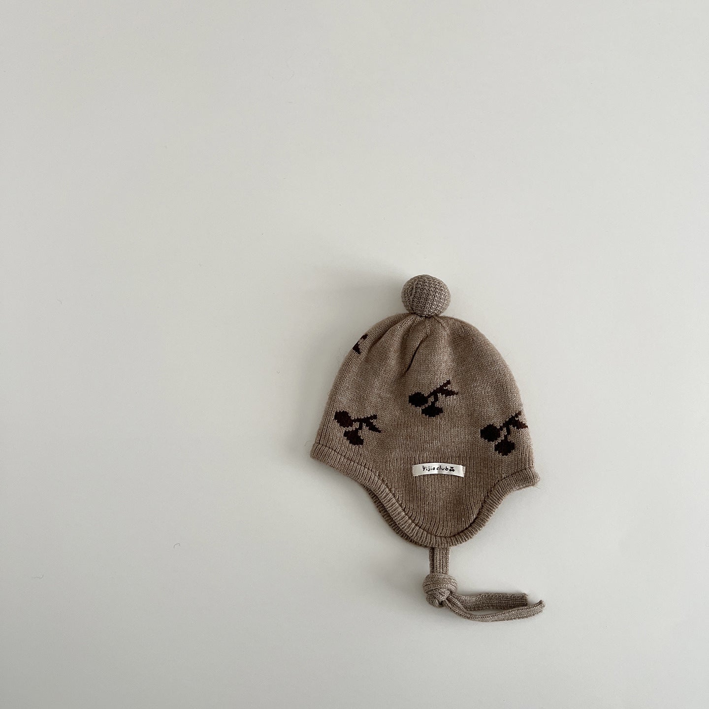 New Infant Knitted Keep Baby Warm Earflaps Cap