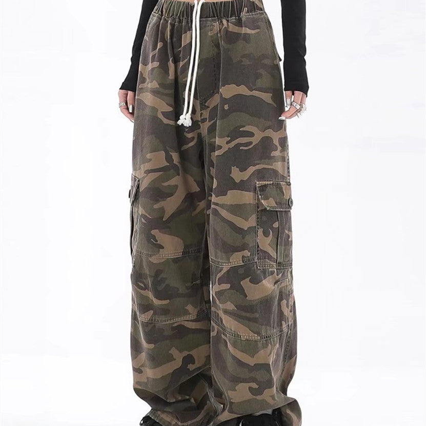Loose Casual Teenagers Straight Wide Leg Pants