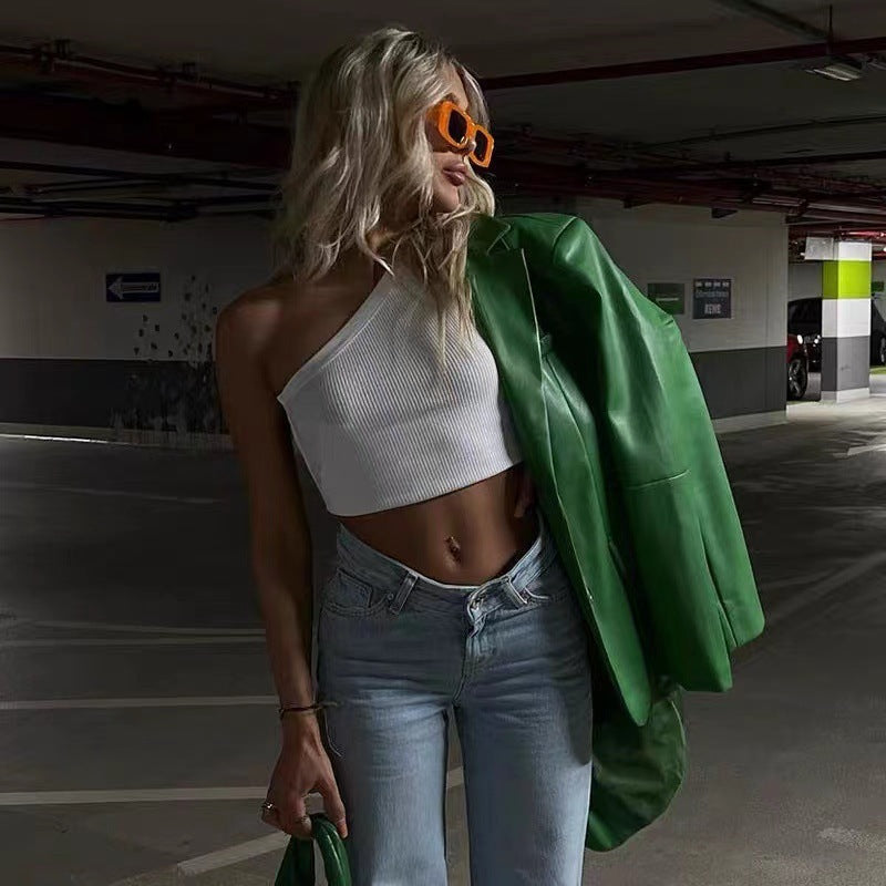 Top rygløs camisole damestreet